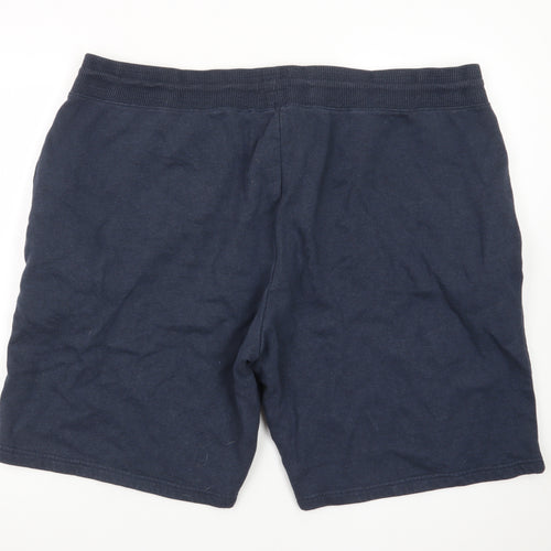 Next Men's Blue 2XL Sweat Shorts with Drawstring Waist