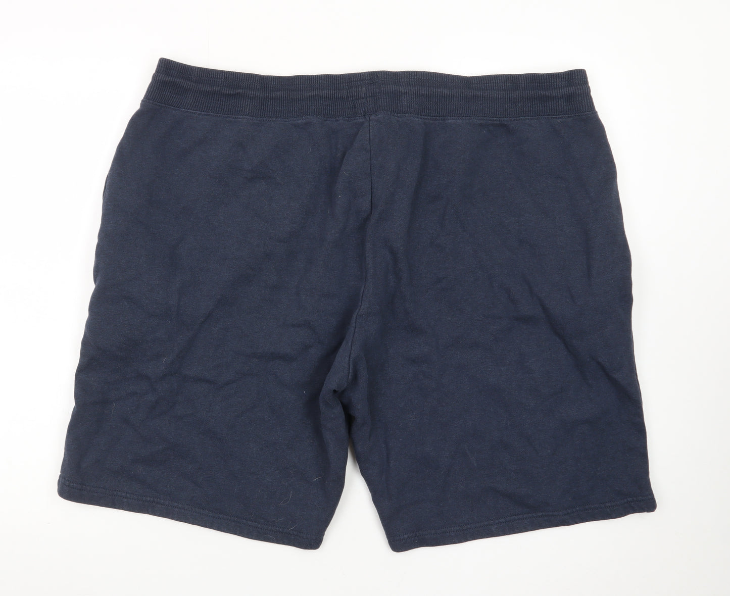 Next Men's Blue 2XL Sweat Shorts with Drawstring Waist