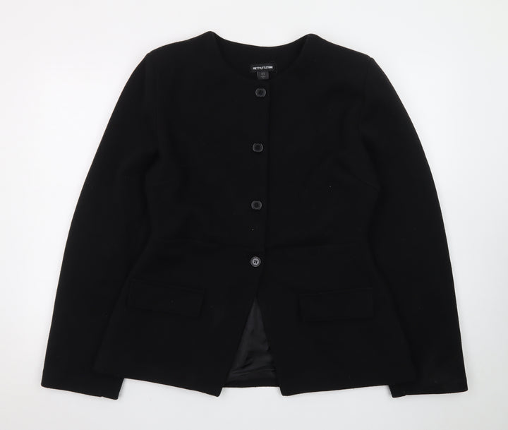 PrettyLittleThing Women’s Black Size 14 Single-Breasted Blazer