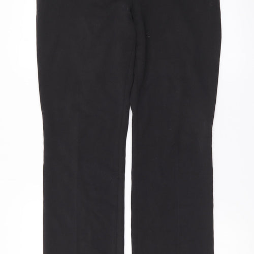 Marks and Spencer Women’s Black Size 10 Straight Leg Stretch Trousers