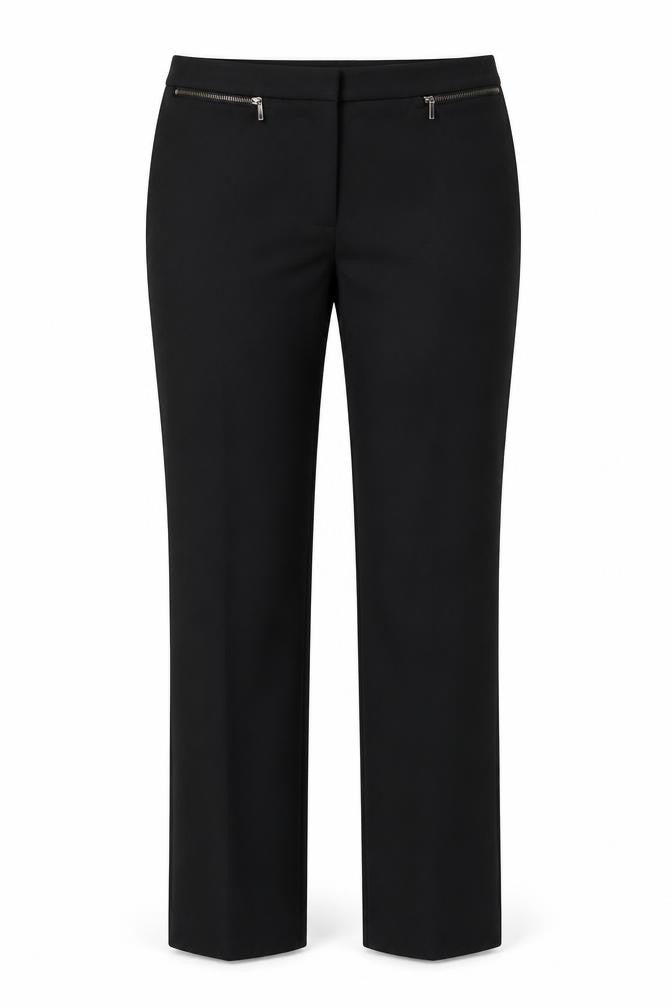 Marks and Spencer Women’s Black Size 10 Straight Leg Stretch Trousers