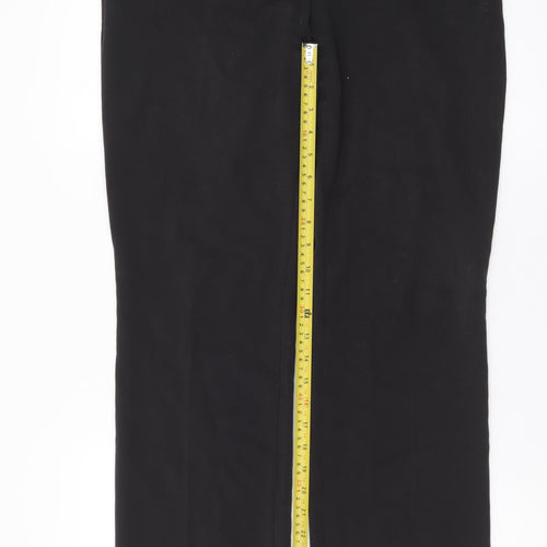 Marks and Spencer Women’s Black Size 10 Straight Leg Stretch Trousers