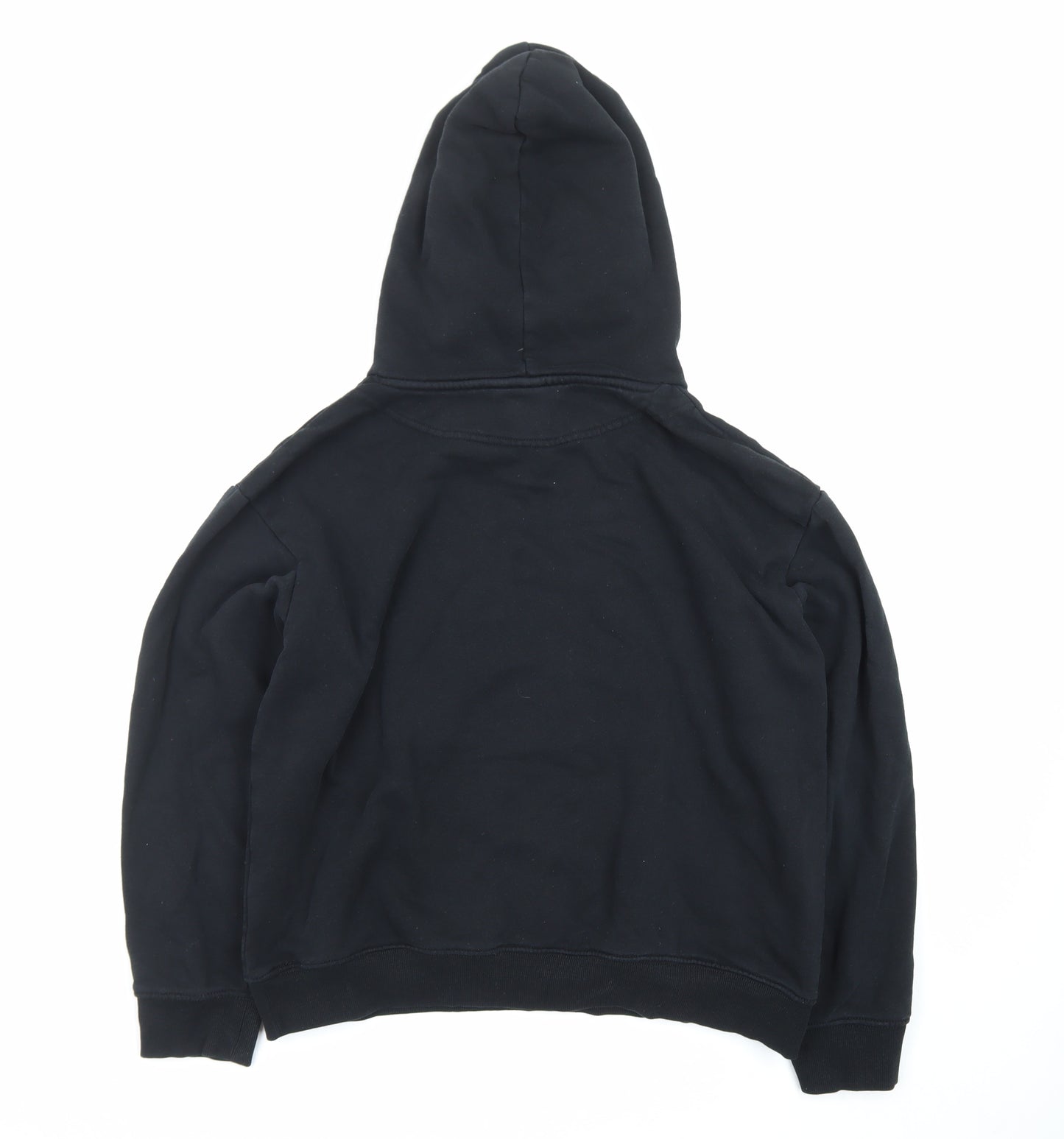 H&M Men's Black Pullover Hoodie Size S Cotton Blend Fleece