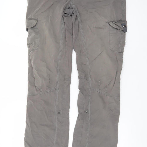 KÜHL Women's Grey Cargo Trousers Size 8 Regular Cotton Blend