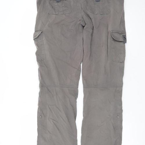 KÜHL Women's Grey Cargo Trousers Size 8 Regular Cotton Blend