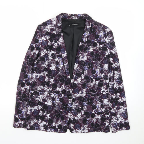 The Kooples Women's Purple Floral Single-Breasted Blazer Size 8