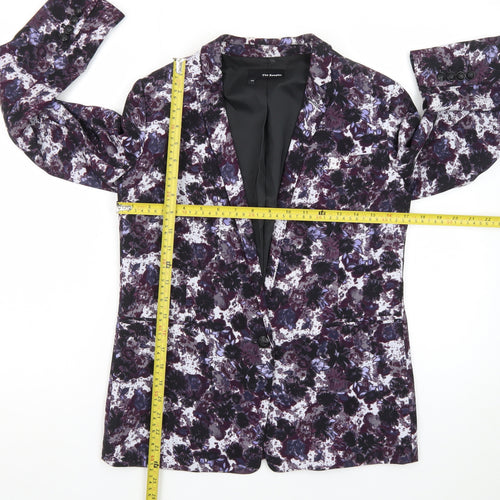 The Kooples Women's Purple Floral Single-Breasted Blazer Size 8