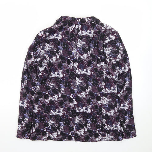 The Kooples Women's Purple Floral Single-Breasted Blazer Size 8