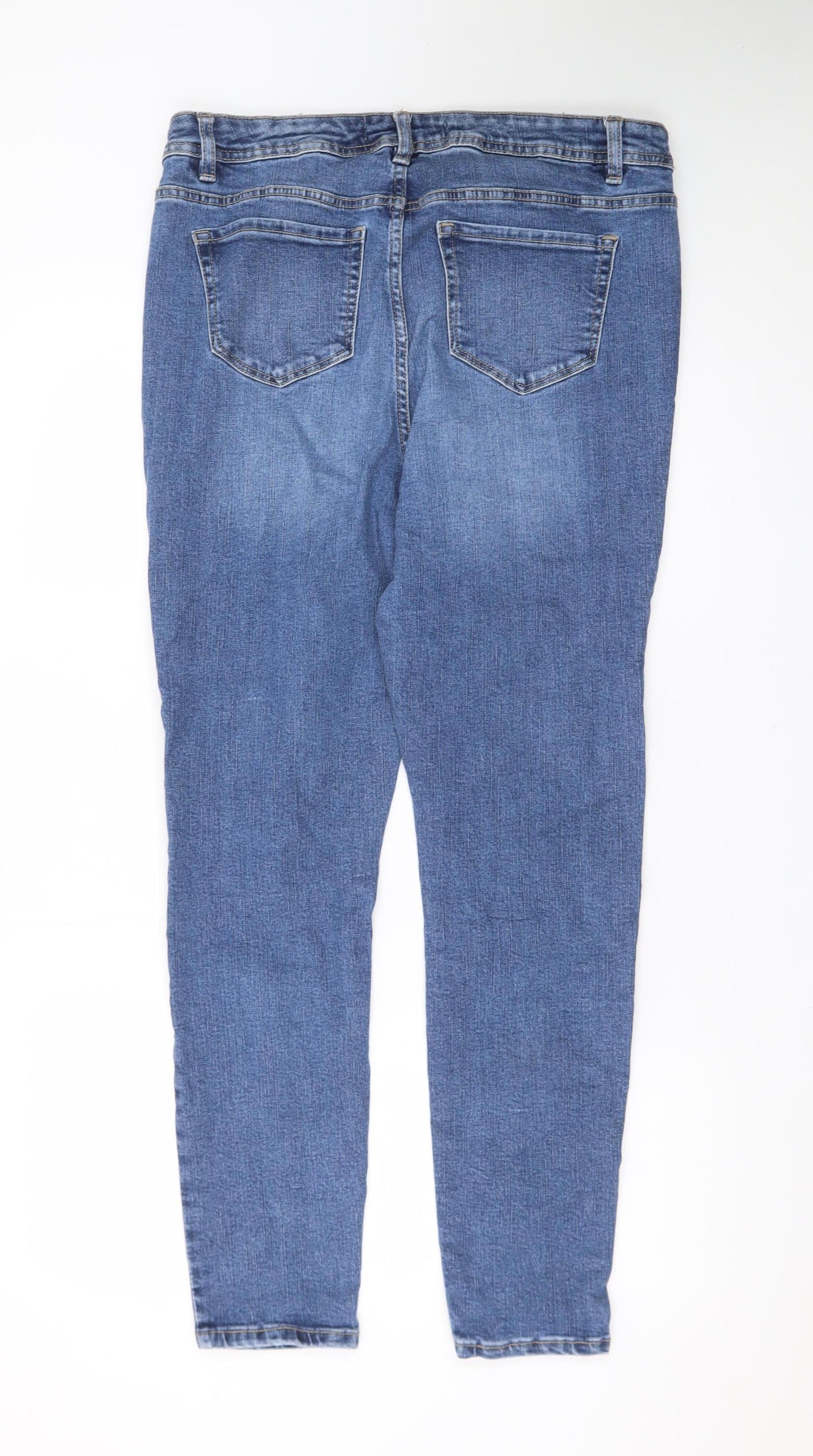 George Women’s Blue Skinny Jeans Size 16 Stretch Denim Mid Rise