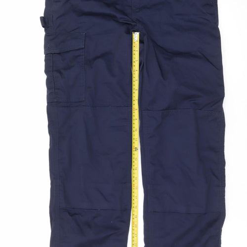 Regatta Professional Men's Navy Cargo Trousers 30W 31L Polyester Cotton Blend