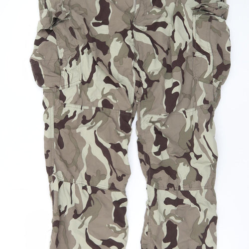Craghoppers Bear Grylls Men's Green Camouflage Cargo Trousers 34in