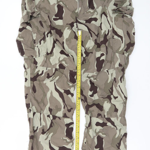 Craghoppers Bear Grylls Men's Green Camouflage Cargo Trousers 34in