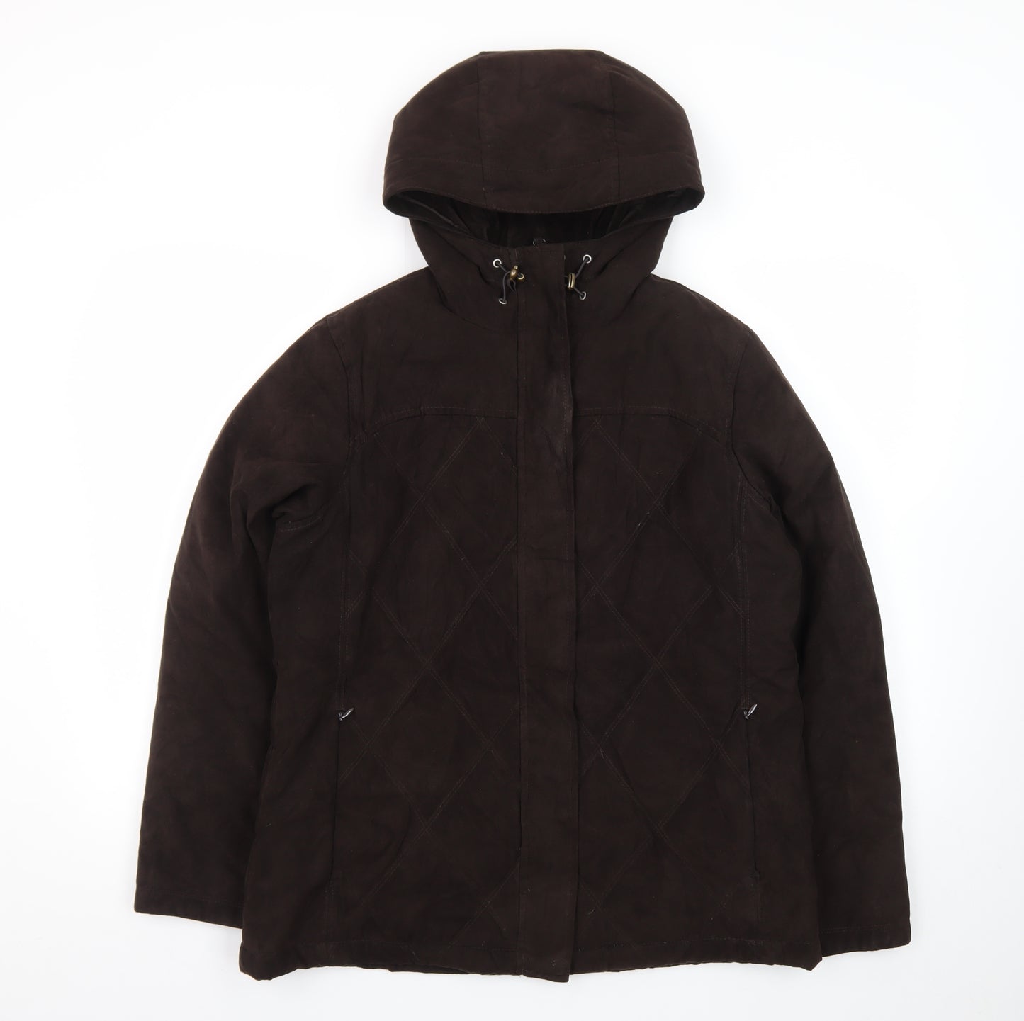 L.L.Bean Women's Brown Hooded Down Puffer Coat Size S Regular