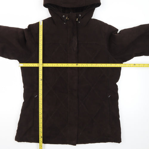 L.L.Bean Women's Brown Hooded Down Puffer Coat Size S Regular