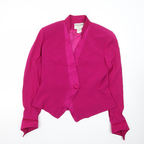 Daymor Couture Women's Pink Wrap Blouse Size 12 Formal Wear