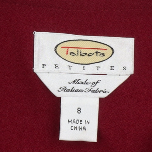 Talbots Petites Red Wool Blazer Jacket Size 8 Petite Classic Fit