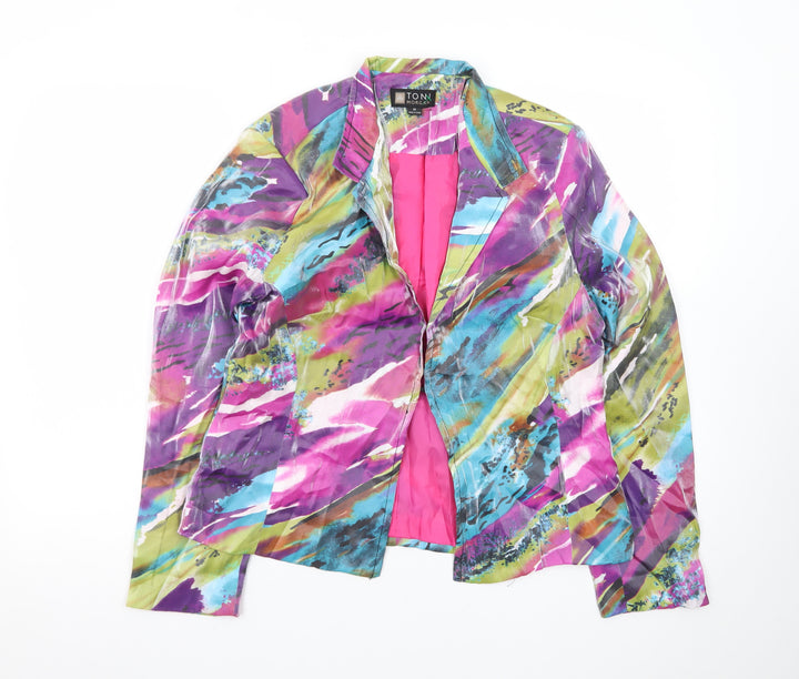 Toni Morgan Women’s Multicoloured Abstract Blazer Jacket M