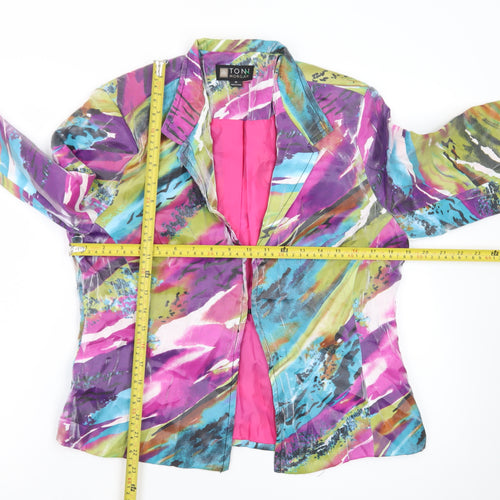 Toni Morgan Women’s Multicoloured Abstract Blazer Jacket M