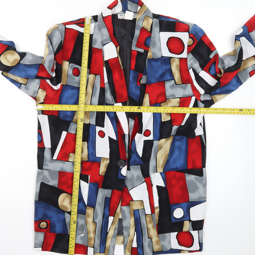 Kensington Square Women’s Multicoloured Geometric Petite Blazer S