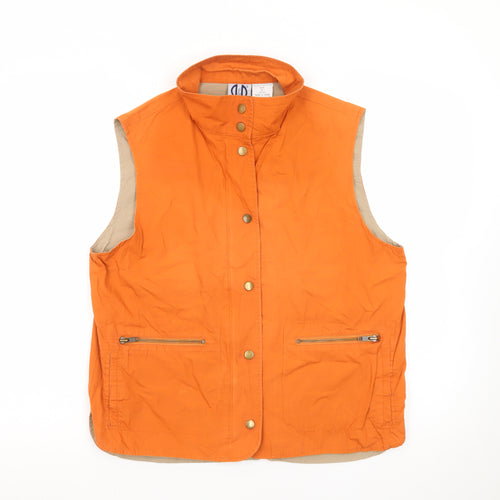 R & R Sport Men's Orange Cotton Waistcoat Gilet M Casual Outdoor