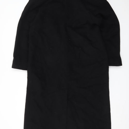 International Scene Womens Black Wool Long Overcoat Size 6