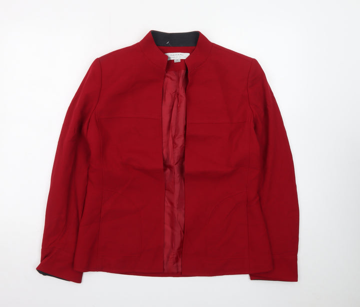 Tahari Arthur S. Levine Women's Red Size 10 Tailored Blazer Jacket