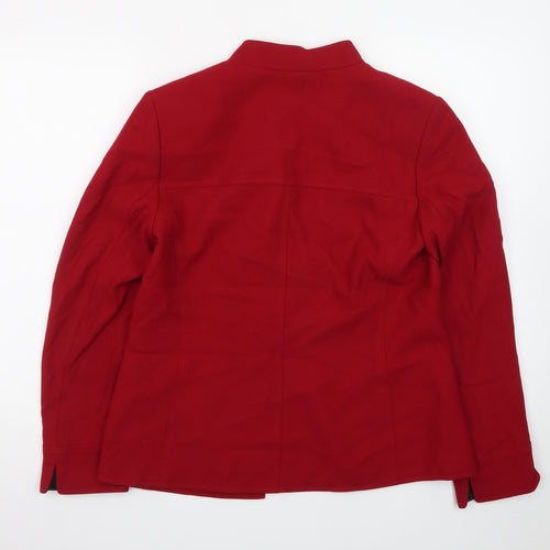 Tahari Arthur S. Levine Women's Red Size 10 Tailored Blazer Jacket