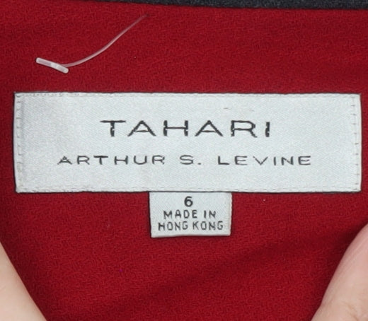 Tahari Arthur S. Levine Women's Red Size 10 Tailored Blazer Jacket