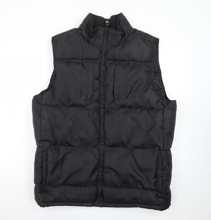 Fahrenheit Active Men's Black Puffer Waistcoat L Regular Outdoor
