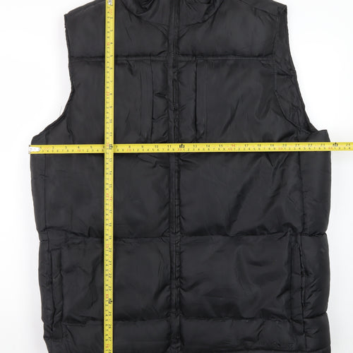 Fahrenheit Active Men's Black Puffer Waistcoat L Regular Outdoor
