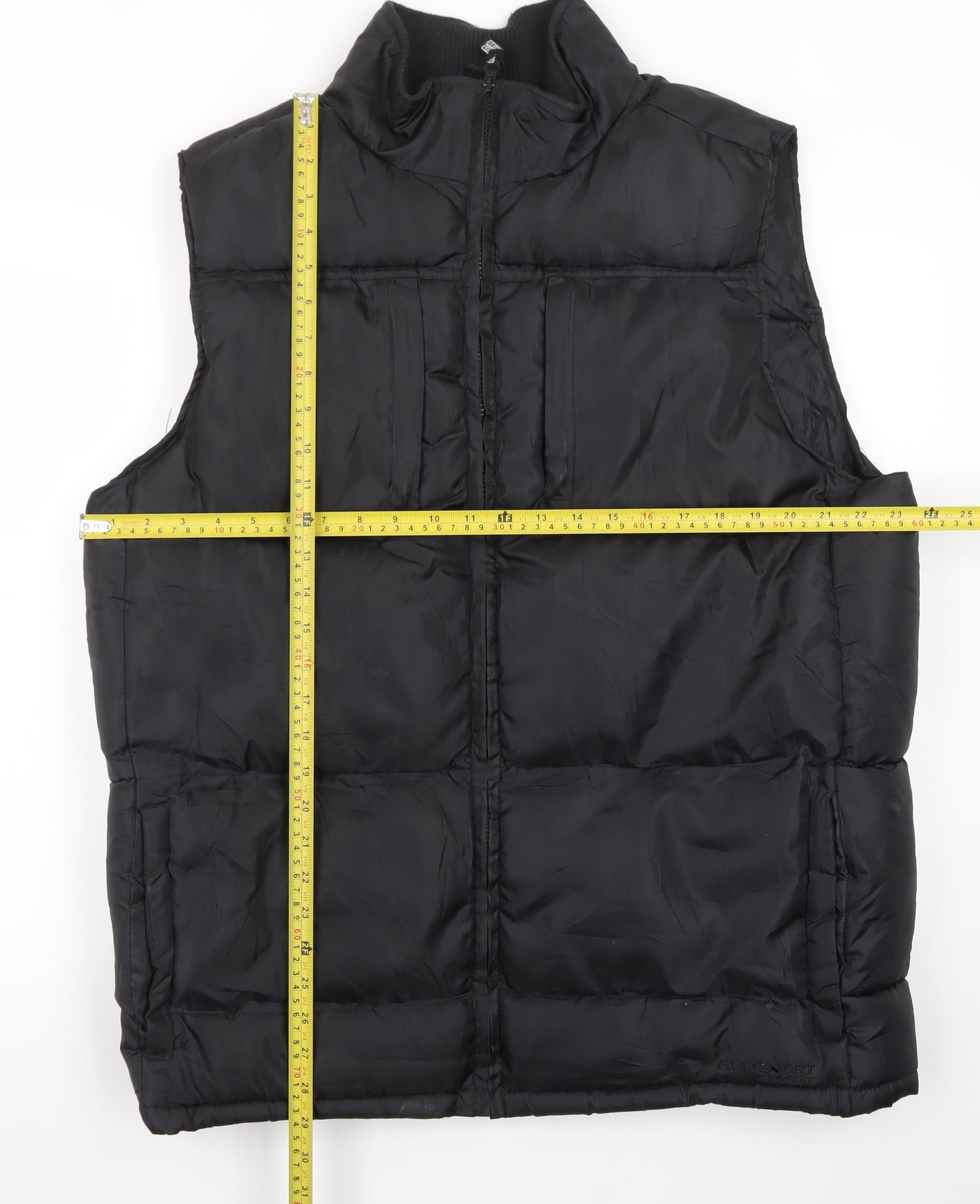 Fahrenheit Active Men's Black Puffer Waistcoat L Regular Outdoor