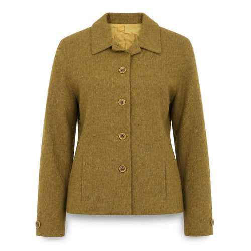Bogato International Women’s Brown Wool Blend Suit Jacket Size 6 Classic Single-Breasted