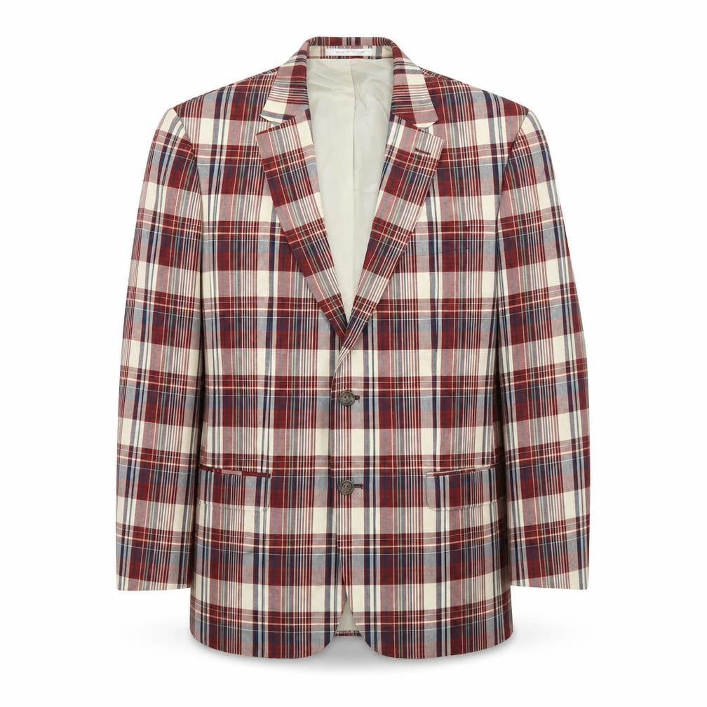 Chaps Men's Multicoloured Check 42R Cotton Blazer Jacket