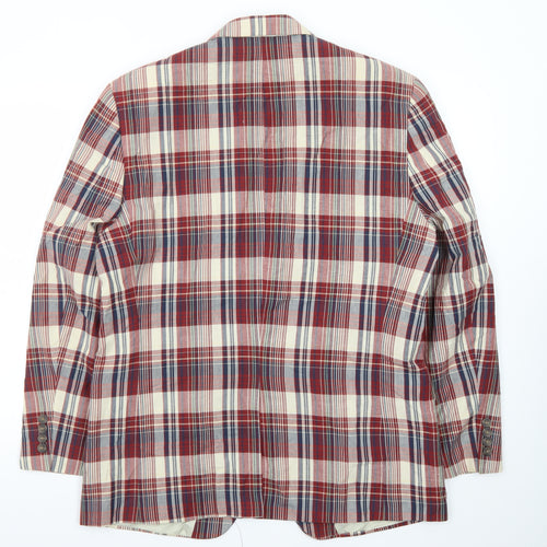 Chaps Men's Multicoloured Check 42R Cotton Blazer Jacket