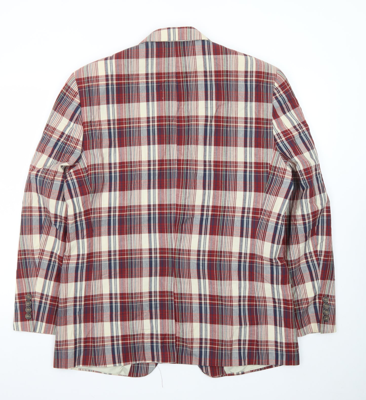 Chaps Men's Multicoloured Check 42R Cotton Blazer Jacket