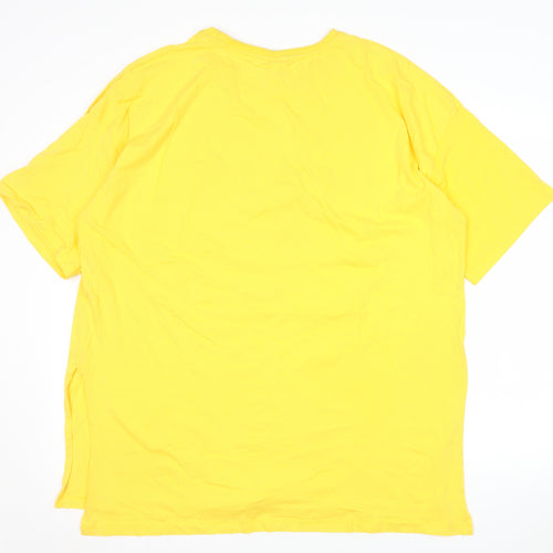 Disney Womens Yellow Winnie the Pooh XL Cotton T-Shirt