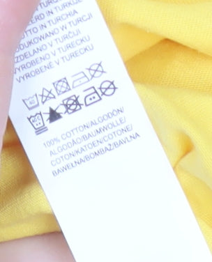 Disney Womens Yellow Winnie the Pooh XL Cotton T-Shirt