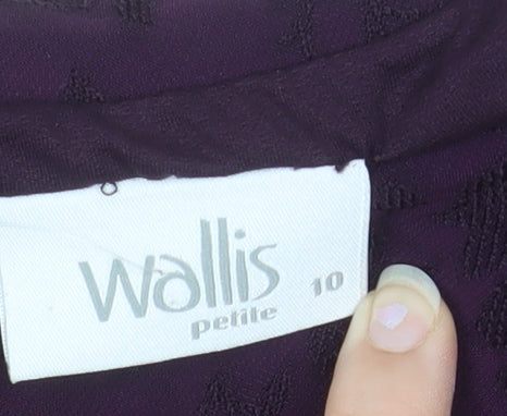 Wallis Women’s Purple Floral Midi Flare Skirt Size 10 Petite