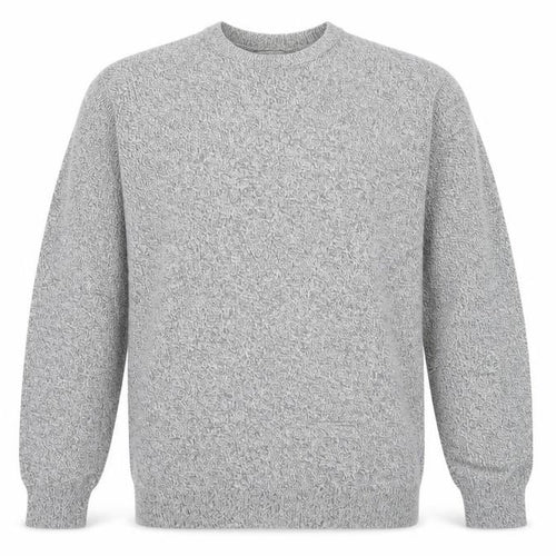 Marks and Spencer Men's Grey Cotton Blend Crew Neck Jumper XL Regular Fit