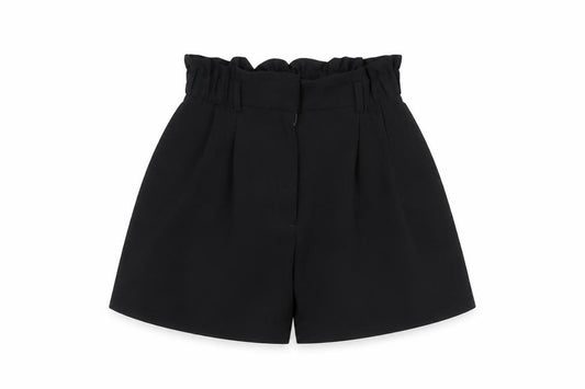 H&M Women’s Black High Rise Paperbag Shorts Size 6