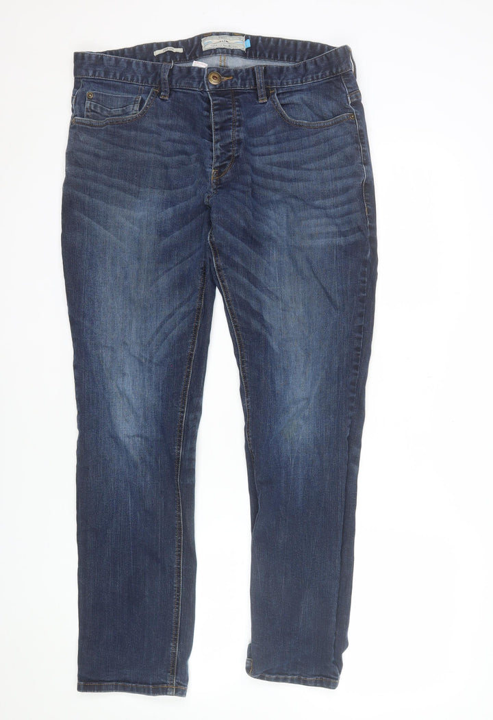 Next Men's Blue Slim Fit Jeans 34W 29L Denim Classic Style