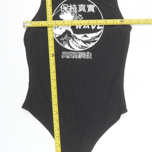 PrettyLittleThing Women’s Black Size 8 Sleeveless Bodysuit