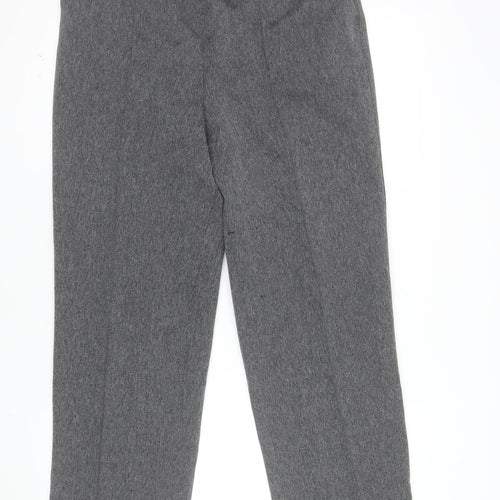 Marks and Spencer Womens Grey Size 14 Polyester Straight Leg Trousers