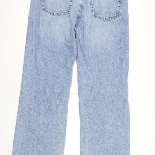H&M Divided Women's Blue Wide-Leg High Rise Jeans Size 14