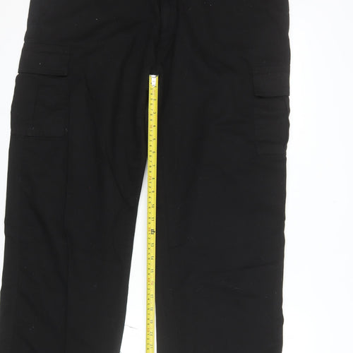 Lee Cooper Workwear Men's Black Cargo Trousers W38 L31