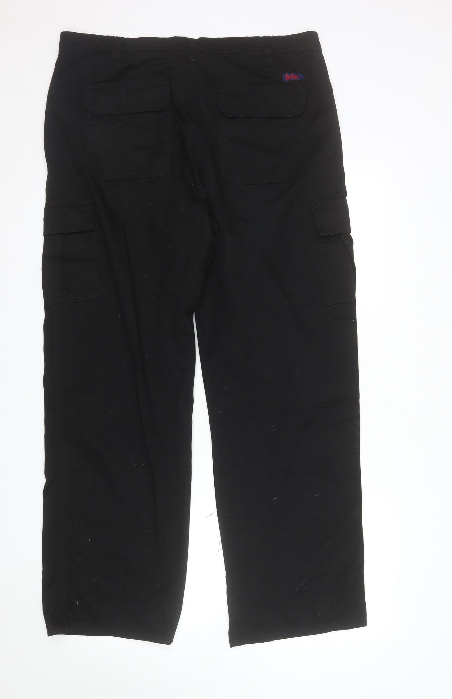 Lee Cooper Workwear Men's Black Cargo Trousers W38 L31