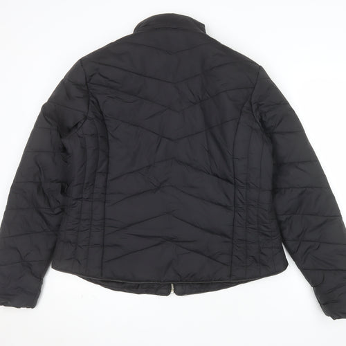Brave Soul Women's Black Quilted Puffer Jacket Size 16 XL