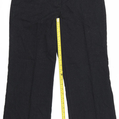 Marks and Spencer Women’s Black Wide-Leg Knit Trousers Size 14