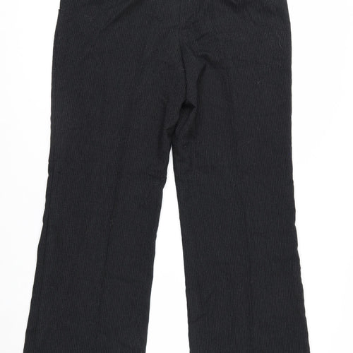 Marks and Spencer Women’s Black Wide-Leg Knit Trousers Size 14
