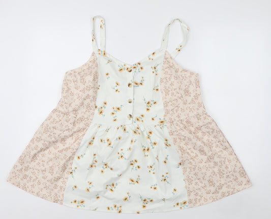 Bloomchic Women’s Multicoloured Floral Spaghetti Strap Camisole Top Size 16